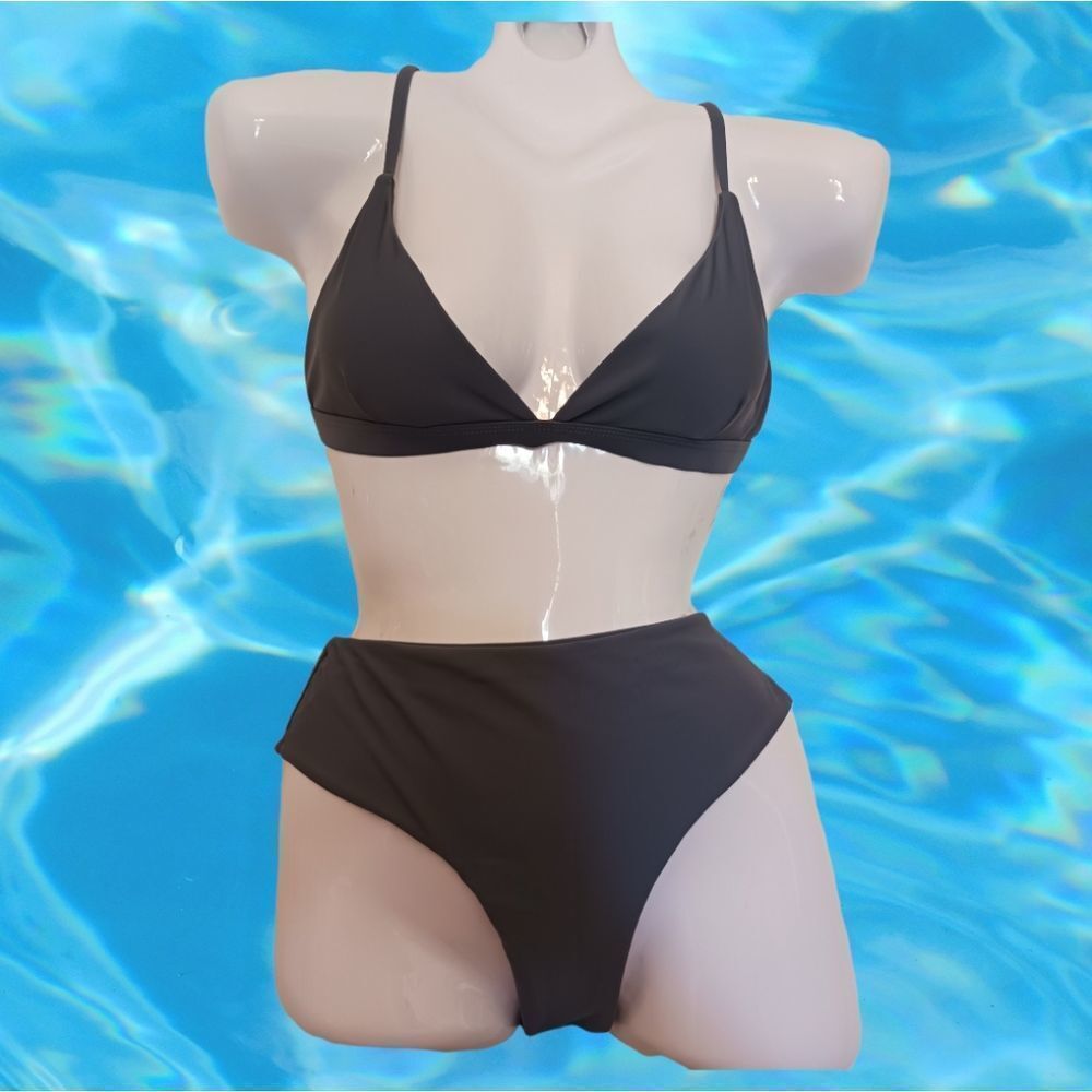 RUUHEE Steel Gray Blue Bikini Size Small NWT!